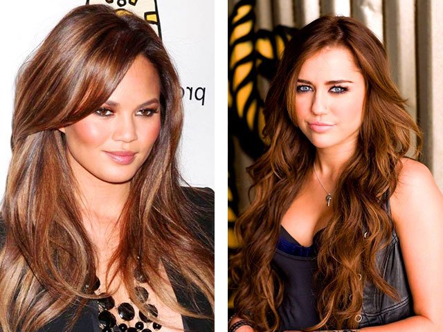 Chocolate hair color (photo 2024)