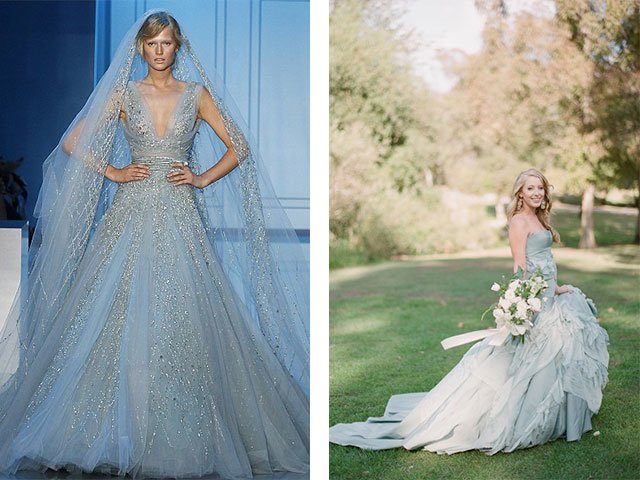 A blue dress with what to wear