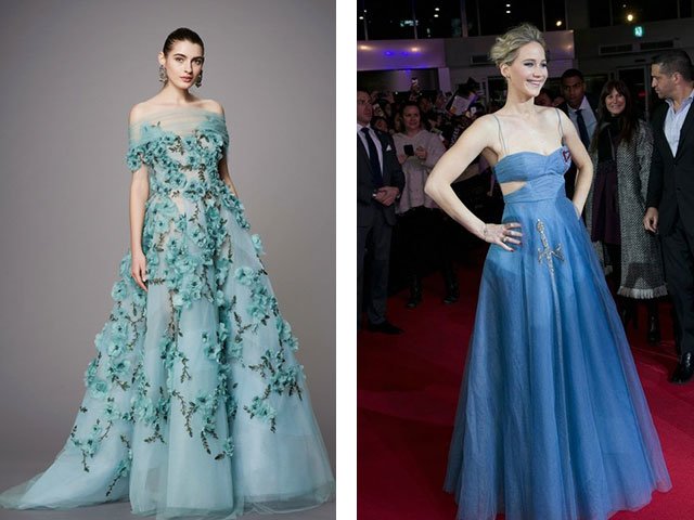 A blue dress with what to wear