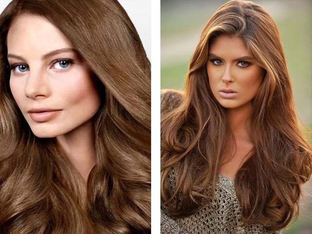 Chocolate hair color (photo 2024)