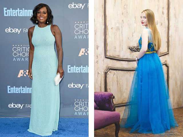 A blue dress with what to wear