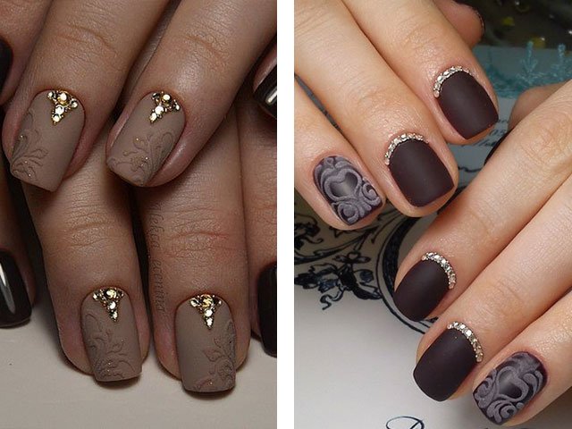 Matte nails: design in the photo (2018)