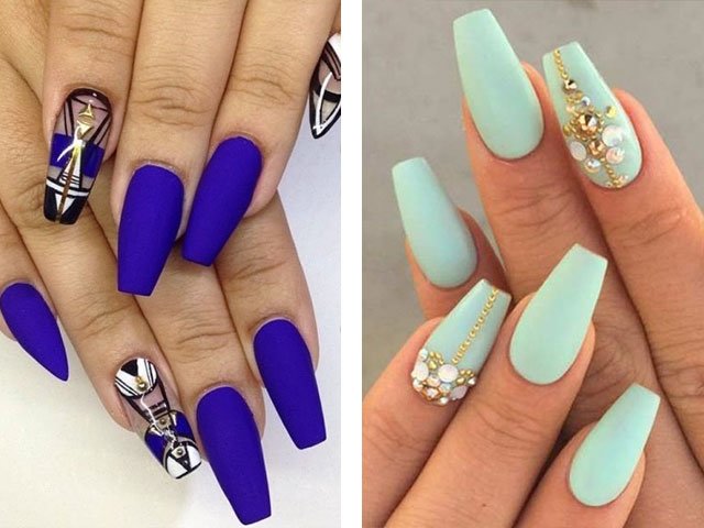 Matte nails: design in the photo (2018)