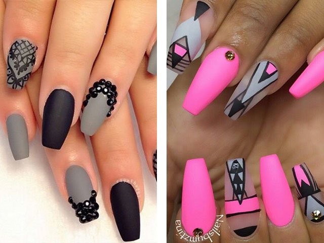 Matte nails: design in the photo (2018)