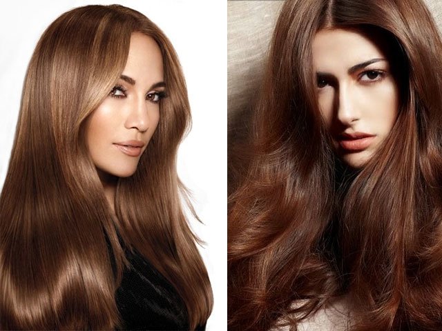 Beautiful hair color for brown eyes: trends, ideas, photos