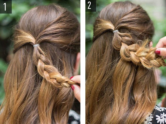 Weaving beautiful braids for girls for different hair lengths