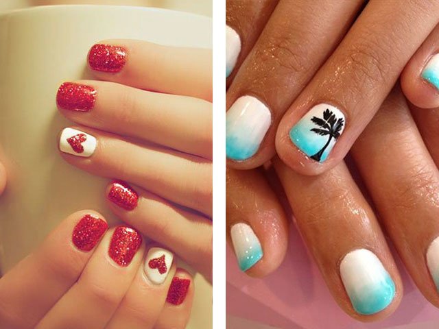 Photo ideas of manicure for short nails