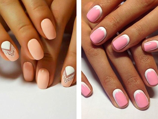 Photo ideas of manicure for short nails
