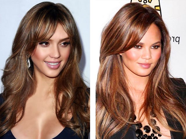 Beautiful hair color for brown eyes: trends, ideas, photos