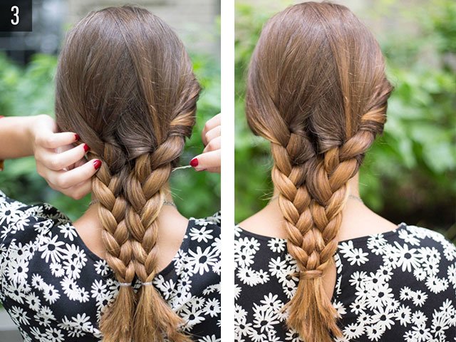Weaving beautiful braids for girls for different hair lengths