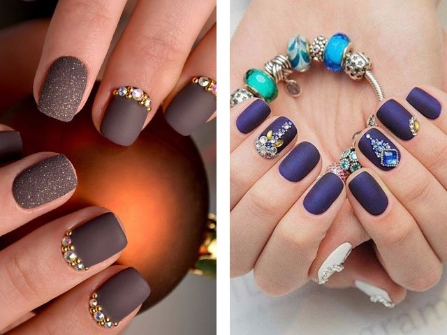 Matte nails: design in the photo (2018)