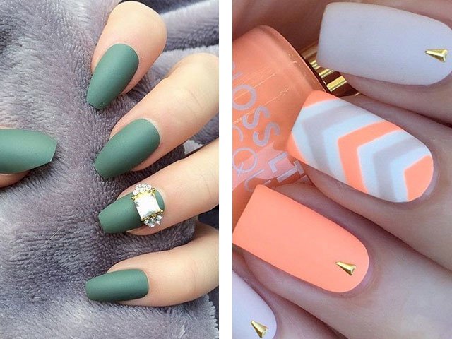 Matte nails: design in the photo (2018)