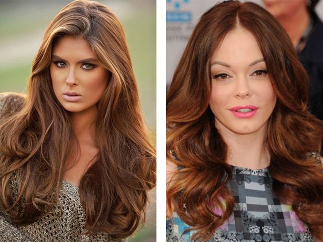 Beautiful hair color for brown eyes: trends, ideas, photos