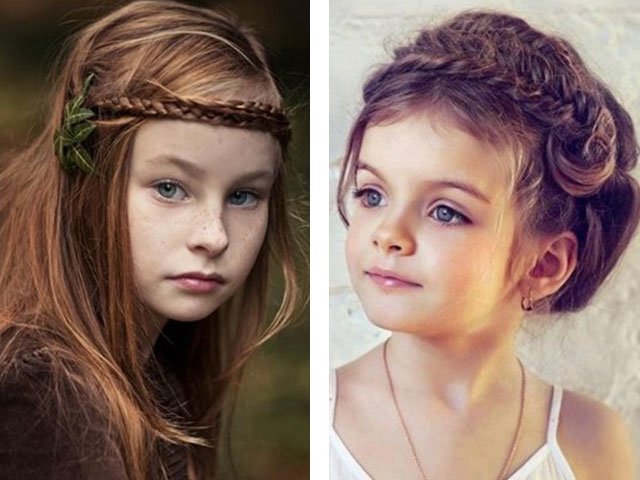 Weaving beautiful braids for girls for different hair lengths