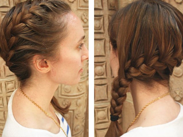 Weaving beautiful braids for girls for different hair lengths