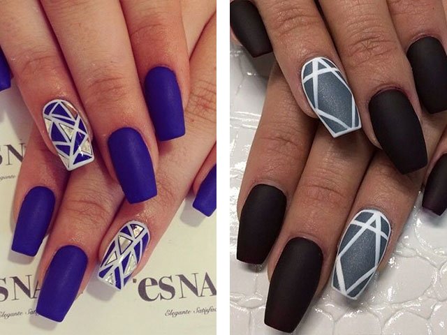 Matte nails: design in the photo (2018)