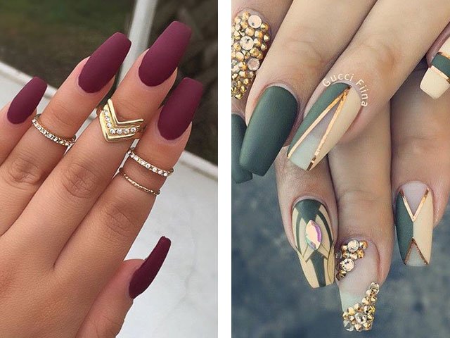 Matte nails: design in the photo (2018)