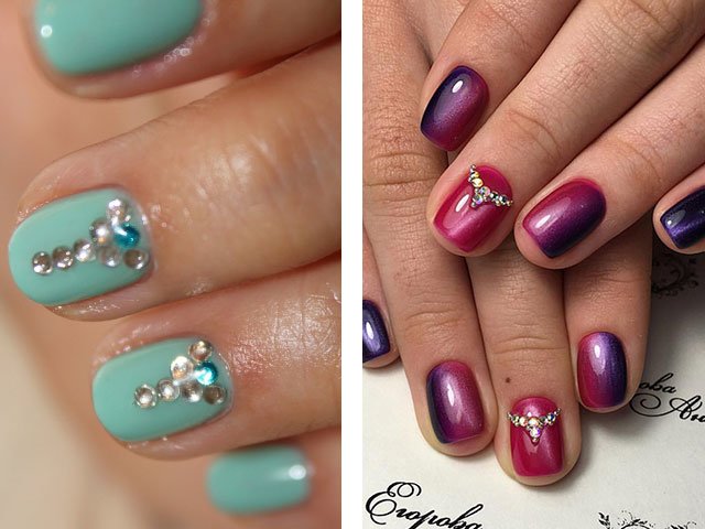 Photo ideas of manicure for short nails