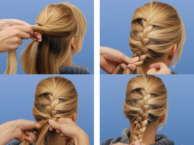 Weaving beautiful braids for girls for different hair lengths