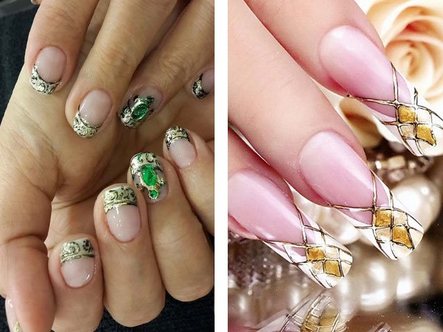 Nail art liquid stones photo