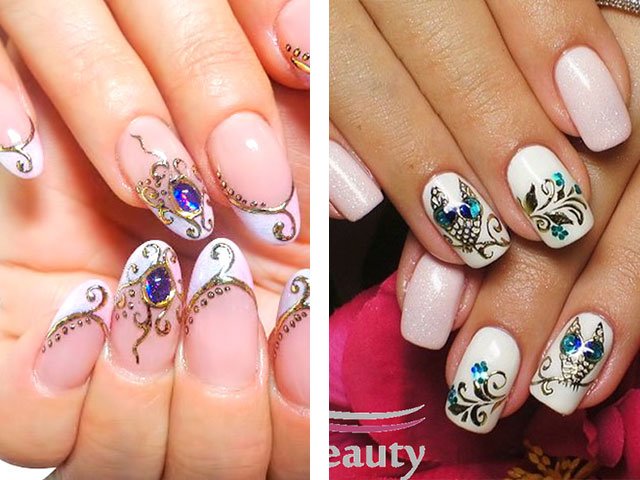 Nail art liquid stones photo