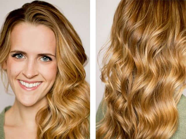 Laying on long medium and short hair at home