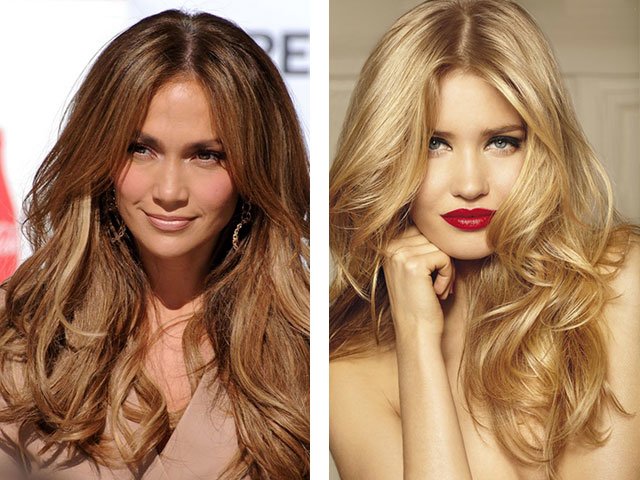 Laying on long medium and short hair at home