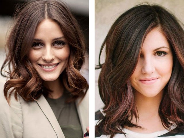 Laying on long medium and short hair at home