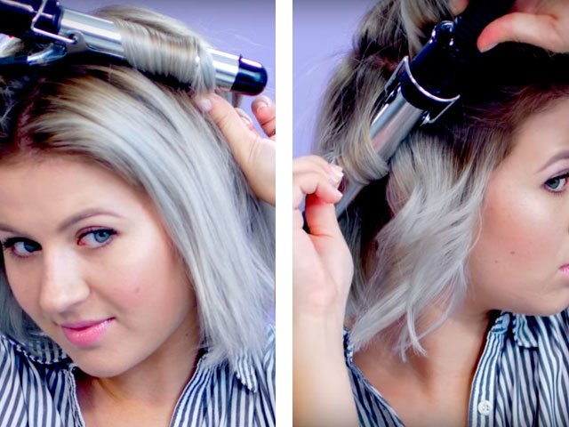 Laying on long medium and short hair at home