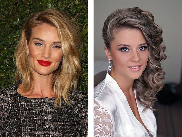 Laying on long medium and short hair at home