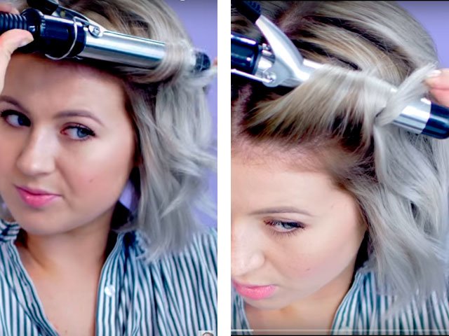 Laying on long medium and short hair at home