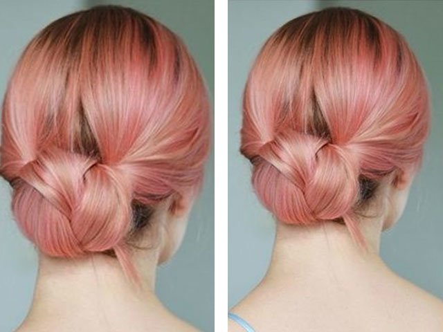 DIY hairstyles for middle hair