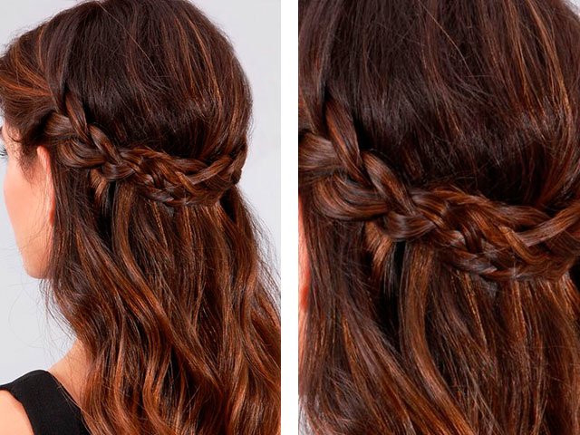 DIY hairstyles for middle hair