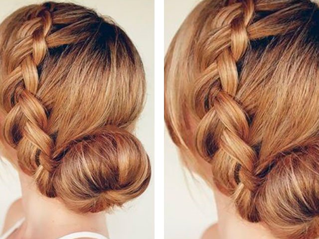 DIY hairstyles for middle hair