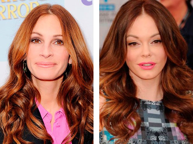 Beautiful brown hair color photo