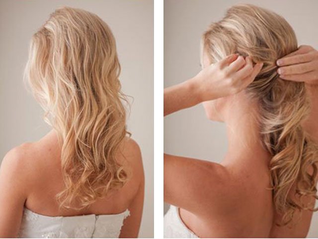 DIY hairstyles for middle hair