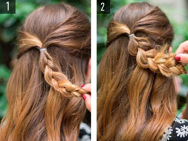 Hairstyles for hair to shoulders at home photo and video step by step