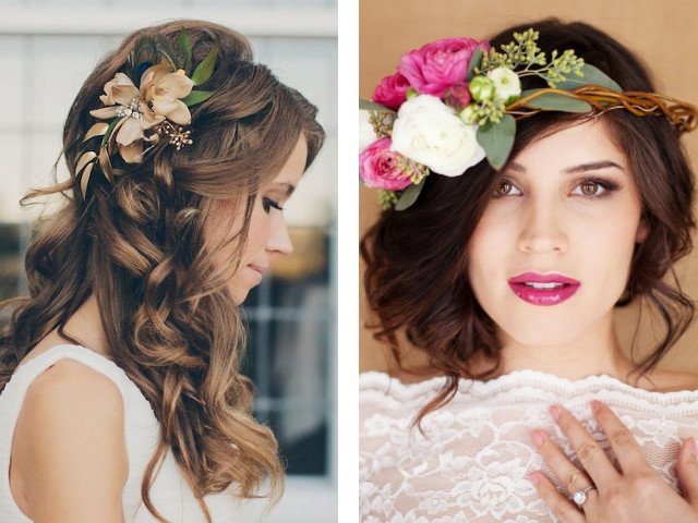 Beautiful wedding hairstyles for medium hair