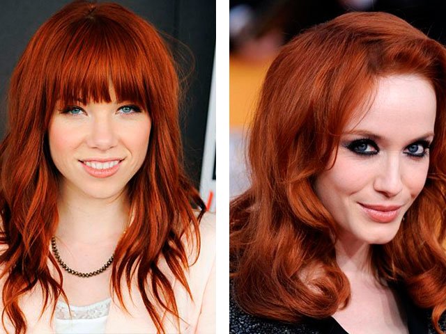 Beautiful brown hair color photo