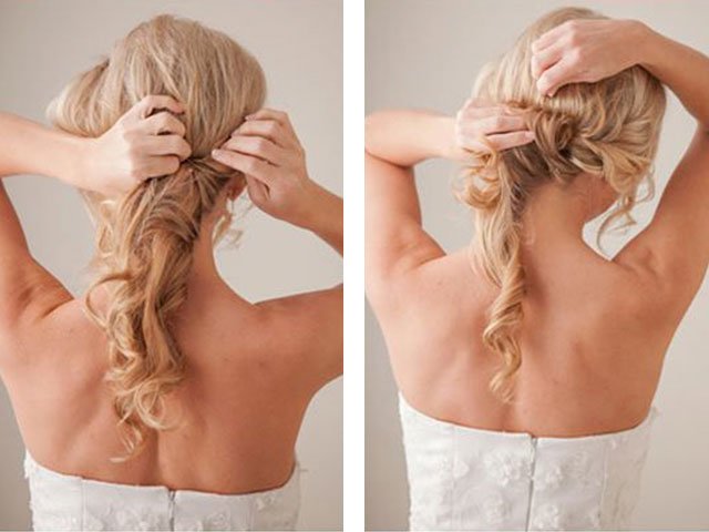 DIY hairstyles for middle hair