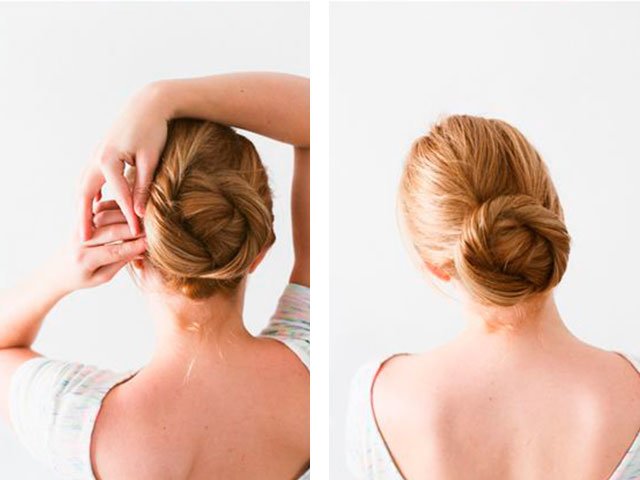 DIY hairstyles for middle hair