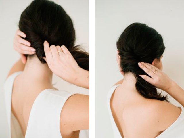 DIY hairstyles for middle hair