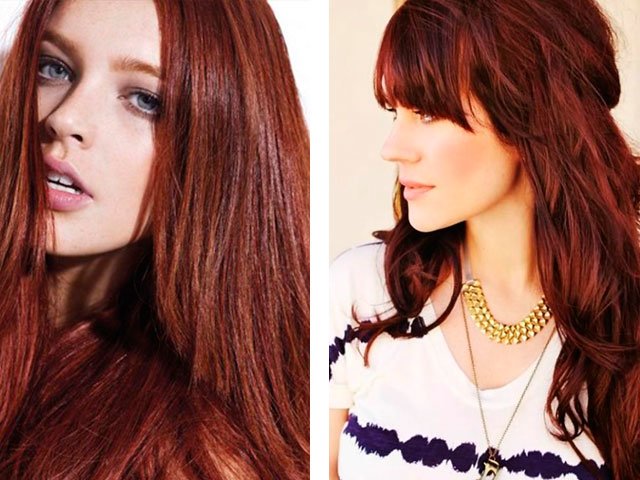 Beautiful brown hair color photo