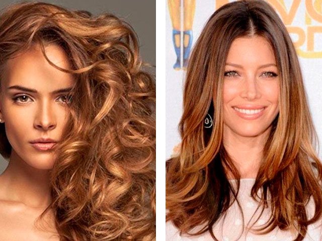 Beautiful brown hair color photo