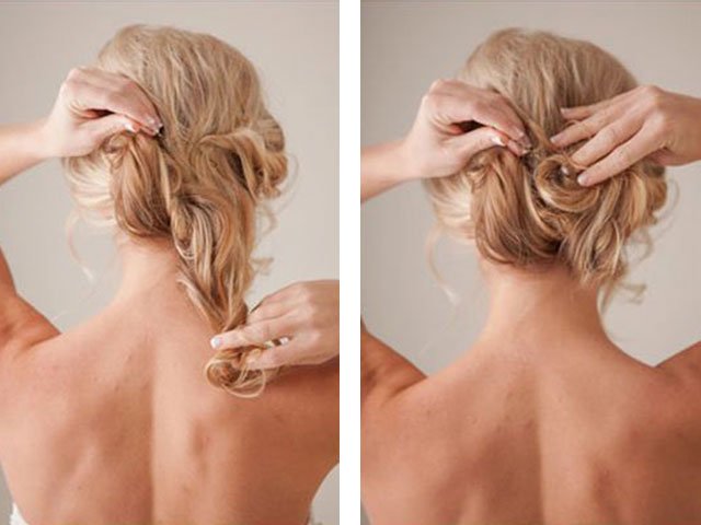 DIY hairstyles for middle hair