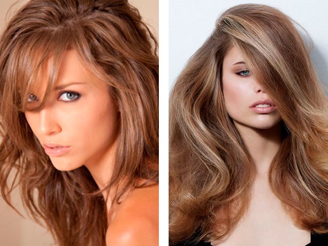 Beautiful brown hair color photo