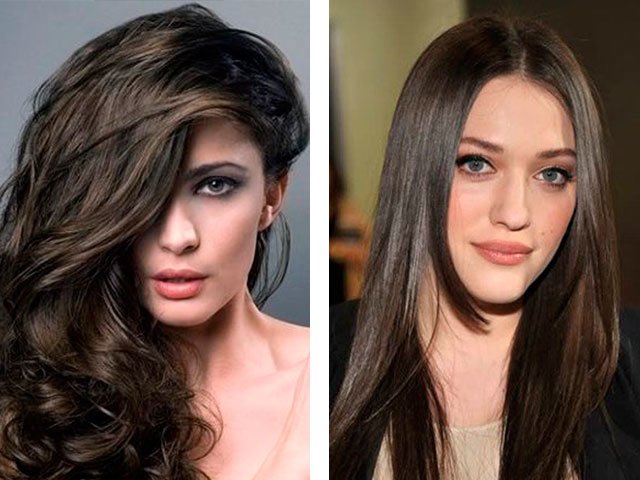 Beautiful brown hair color photo