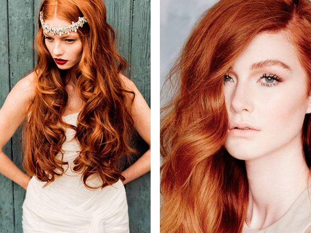 Beautiful brown hair color photo