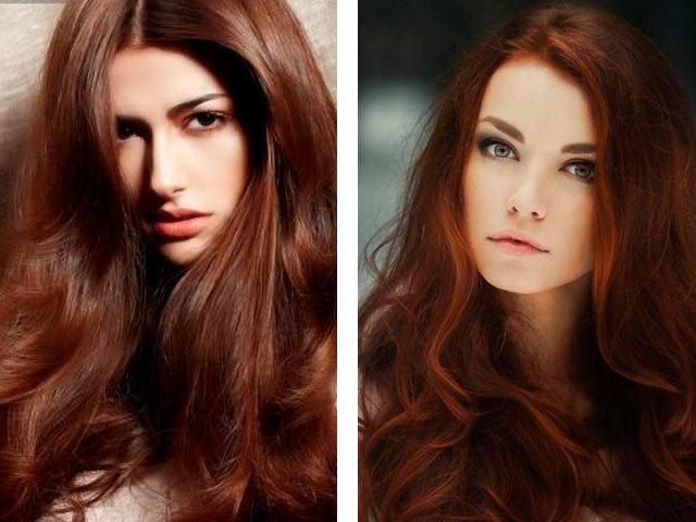 Beautiful brown hair color photo