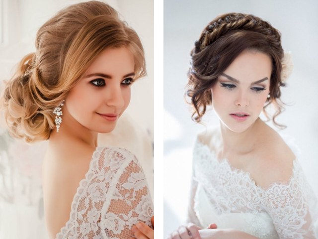 Beautiful wedding hairstyles for medium hair